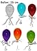 Produktbild Unbekannt 5 Stück: Luftballons - 16 cm - aus Glas - zum Aufhängen & Dekorieren - Ballons - türkis / grün / lila / weiß / gelb / rot / orange / pink / blau / pink - Deko..