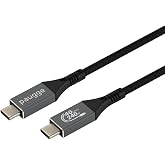 Paugge USB 4 Kablo - 40Gbps, USB C G&ouml;r&uuml;nt&uuml;, Ses, Data ve Şarj Kablosu - 8K 60Hz, 4K 144Hz /120Hz / 60Hz, HDR (2 Metre)