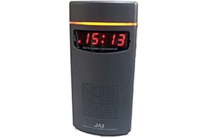 Jaz Jaz-g-8022 Despertador Radio Reloj Digital Unisex Caja De Plástico Esfera Color Negro