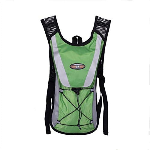 FRYFRI Cycling Backpack, Bike Shoulder Bag Lightweight Outdoor Sports MTB Riding Backpack Hydration Compatible for Hiking Running Cycling with Rain Cover (Green)