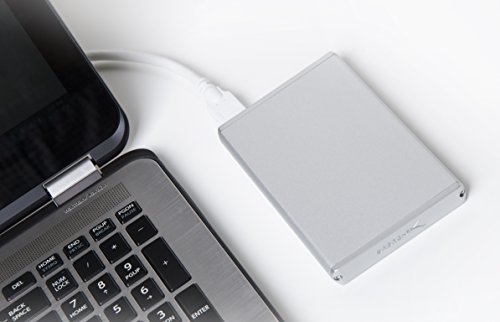 Sabrent Festplatten – Zubehör Gehäuse Ultra Slim USB 3.0 2,5 Zoll SATA Externe Aluminium Festplattengehäuse [Silber mit Alu-Finish] (EC-UM30) - 8