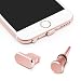 Produktbild innoGadgets Staubschutz Stöpsel kompatibel mit iPhone 5/6/SE | Staubstecker, Schutz für Kopfhörer und Lightning Anschluss - iPad | Aus hochwertigem Aluminium + GRATIS Silikon-Clip | Roségold