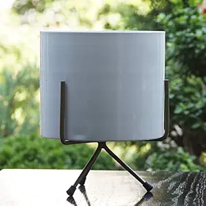 CINAGRO Metal-plastic Pot With Stand, White, 1 Piece