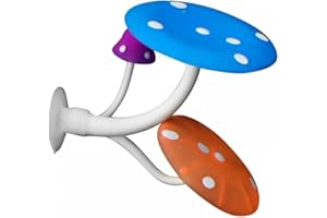 DONGKER Letto Riposo per Acquario,1/2 Pezzi Amaca Funghi per Pesci in Silicone con Ventosa per Paesaggio Acquari Serbatoio Pesce