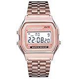 LED Digital Armbanduhr Ultra Thin Alarm Armbanduhr Kalender für Männer Frauen