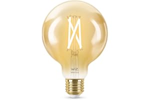 ‎WIZ WiZ Inteligentna żarówka Filament 50W G95 E27, Wi-Fi, Bluetooth, bursztynowa, wiele odcieni bieli, sterowanie aplikacją