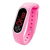 Lazzgirl LED Digitalanzeige Armbanduhr Kinder Studenten Silica Gel Sportuhr(Mehrfarbig)