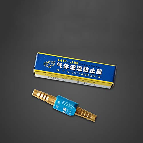 Preisvergleich Produktbild fggfgjg HF-J Flashback Arrestor Rückschlagventil Sicherheitsventil Schutzventil für Gas (Kupfer & Blau)