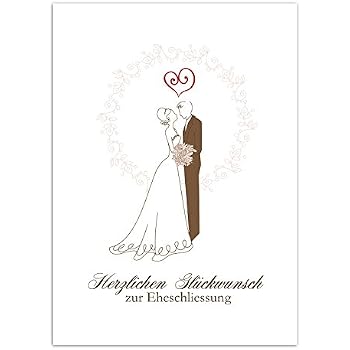Hochzeitskarte „Rustikale Liebe Vintage“ – Glückwunschkarte DIN A6 Mit Umschlag, Made In Germany