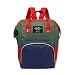 Produktbild LiChiLan Damen Rucksack mit USB-Anschluss, große Kapazität, Grün/Blau