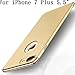 IPhone 7 Plus Coque, Heyqie 3 in 1 Ultra-thin 360 Full Body Anti-Scratch Shockproof Hard PC Non-Slip Skin Smooth Back Cover Coque with Electroplate Bumper For Apple iPhone 7 Plus 5.5