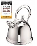 petromax teekessel edelstahl schwenkbarer Edelstahlgriff Schulte-Ufer Flötenkessel Grace, Edelstahl
