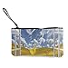 Produktbild uhfgyhuihjf Canvas Coin Purse Summer Butterfly Sunflower Window Customs Zipper Pouch Wallet For Cash Bank Car Passport