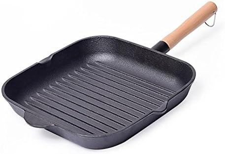 DDY Cast Iron Square Grill Pan / Fat-Free Fryer 26cm Striped non-stick pan