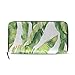Produktbild Grüne Retro Banane Palm Blätter Lange Passport Clutch Geldbörsen Reißverschluss Geldbörse Tasche Handtasche Geld Organizer Tasche Kreditkarteninhaber Für Dame Frauen Mädchen Männer Reise Geschenk
