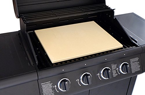 Vesuvo V45351 Pizzastein XXL für große Grills aus Cordierit bis 1000 Grad Celcius, 45 x 35 x 1,5 cm - 2