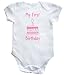 HippoWarehouse My First Birthday (Baby Pink) baby vest boys girls