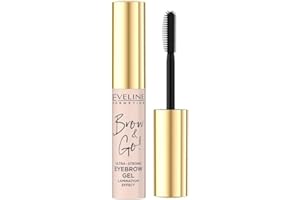 ‎EVELINE COSMETICS Eveline Cosmetics Brow & Go! Ultra Starker Transparenter Augenbrauengel – Erreichen Sie salonreife laminierte Augenbrauen mit veganer Formel, 10ml