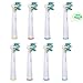 Produktbild 8 stk (2 x 4) Sohv® Zahnbürste geht Ersatz Kompatibel mit Oral-B Floss Action EB25-4/SB-25A,Komplett kompatibel mit den folgenden Griffen elektrischer Zahnbürsten : Vitality Precision Clean, Vitality Floss Action, Vitality Sensitive, Vitality Pro White, Vitality Dual Clean, Vitality White and Clean, Professional Care, Triumph, Advance Power, TriZone, Smart Serie.