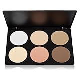 Tinksky Professional 6 Colors Makeup Cosmetic Contour Concealer Face Powder Palette in a Box