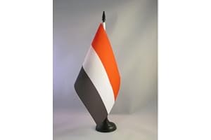 Drapeau de table Yémen 21x14cm - PETIT Drapeaux DE BUREAU yéménite 14 x 21 cm - AZ FLAG