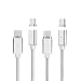 Produktbild Saniki [2-Pack] Typ-C Interface Magnetkabel Datenleitung Starke magnetische doppelseitige Aufladung Intelligentes Atemlicht