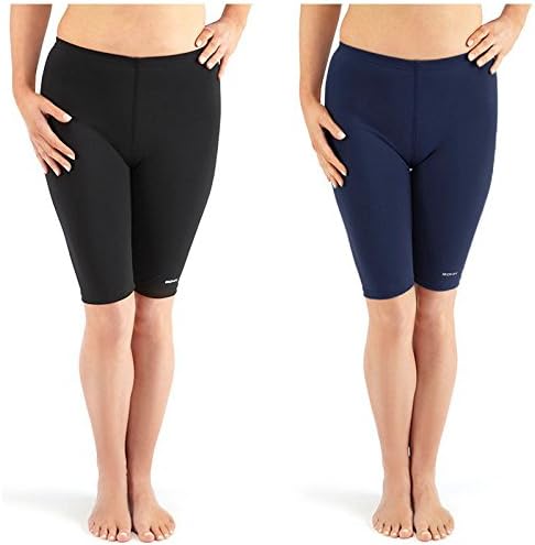 Bohn Swimwear Ladies Margie Swim Jammers Leggings Shorts Black and Navy 8-24 Plus Sizes