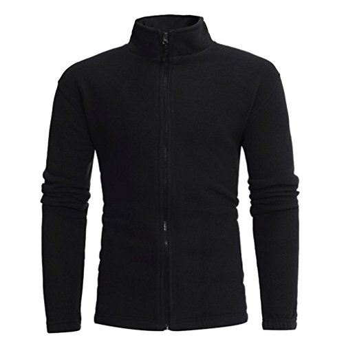 Preisvergleich Produktbild Herren Jacke Longra Herren Herbst Winter Jacke Übergangsjacke Stoff-Jacke Männer Sportjacke Parka Herrenjacke Urban Basic gesteppte Bomberjacke Baseballjacken (L, Black)