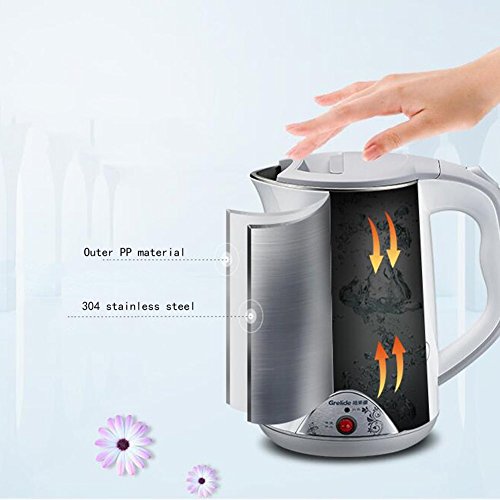 GPC Electric Kettle Can Speed Hot Type Can Keep the Temperature Pp + 304 Stainless Steel 1.5L 1530W White 23.5 * 18.5 * 30Cm Electric Kettles