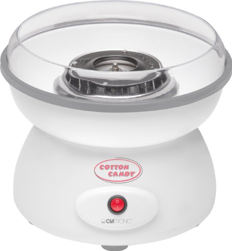 Zuckerwattemaschine Zuckerwatte Zuckerwattegerät Ideal für Jeden Kindergeburtstag, Spülmaschinengeeigenete Schale 27 cm, Spritzschutz, Inkl Messlöffel und Holzstäbchen, Stabile Saugfüsse NEU + OVP - 2