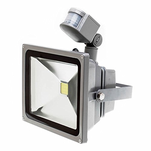 Preisvergleich Produktbild RPGT® 20W SMD LED Flutlicht Fluter Strahler Kaltweiss mit PIR Bewegungsmelder