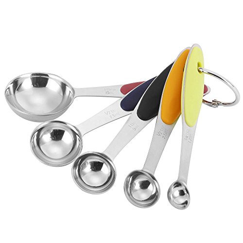 VonShef 17-teiliges Premium Mix-Paket mit 5 Edelstahl Rührschüsseln, Messlöffel Set, Messbecher Set, Schneebesen & Teigschaber - 2