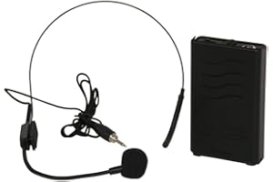 Ibiza - PORTHEAD12-2 - VHF micrófono Auricular inalámbrico 207.5MHz para PORT8VHF-BT, PORT10VHF-BT, PORT12VHF-BT, PORT15VHF-BT