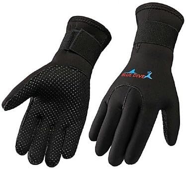 HCCX 3MM Neoprene Scuba Dive Gloves Snorkeling Equipment Anti Scratch Keep Warm Wetsuit Material Winter Swim Spearfishing, l