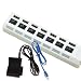 Produktbild Feste USB 3.0 Hub, 7-Port High-Speed Portable Splitter Separate Ein/Aus-Schalter und LED-Anzeige