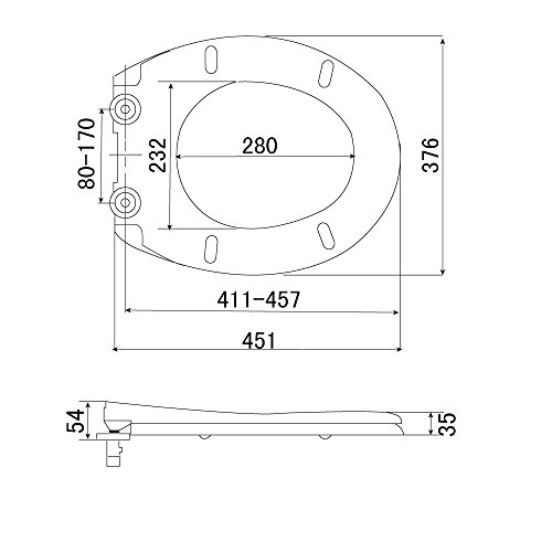Woltu Premium 2327-1 Toilettensitz Wc Sitz Absenkautomatik, Kunststoff, Fast Fix/Schnellbefestigung, Softclose Scharnier, Antibakteriell - 4