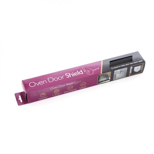By Jaime BJODS0001 Oven Door Shield/Protector, Silikon, schwarz, 0.1 x 43.5 x 43.5 cm