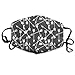Produktbild Masken, Masken für Erwachsene,Face Mask Reusable, Arrows Scattered Grey Charcoal and White Masks Dust Mask Anti Pollution Mask Can Be Washed Reusable Masks Cotton Mouth Mask for Men Women