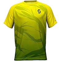 Scott SCO Camiseta Kina Balu Run Sulphur Yellow/Dark Ivy Green, small