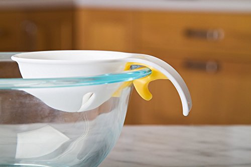 longxi Mini Eigelb Weiß Separator mit Halterung aus Silikon – Kunststoff abs-egg weiß und Eigelb Trenner - 6