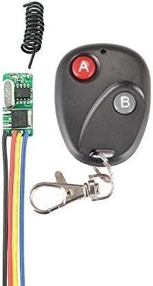 TengtaidaX Wireless Micro Remote Control Switch Mini Receiver 3.5v 3.7v 4.5v 5v 6v 7.4v 8.4v 9v 12v Small Receiver Transmitter 433Mhz