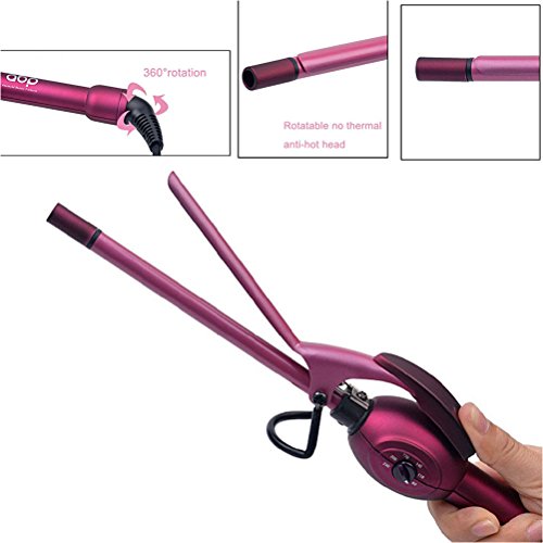 Askliy Einrohr 9mm Super kleine Mini Lockenstab / Haar Lockenwickler Rollen - 5