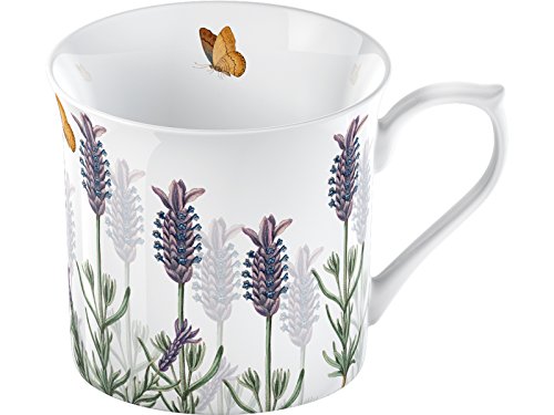 CREATIVE TOPS Royal Botanic Gardens Kew - Taza de Porcelana, diseño de Lavanda, Color Blanco