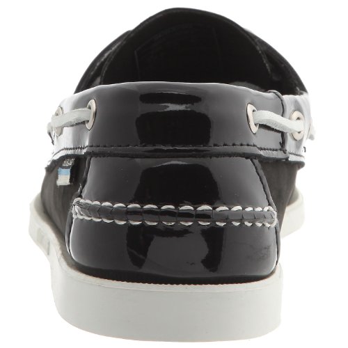 Sebago Men’s Spinnaker Canvas Boat Shoes black Size: 5.5