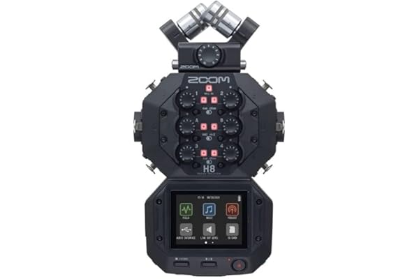 Zoom - H8 - Enregistreur de terrain 12 pistes - 1x microphone XY amovible, 4x entrées XLR et 2x XLR combo