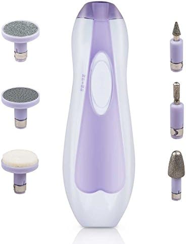 Nail Manicure Tools,6 in 1 Electric Manicure Pedicure Grooming Polish Driller Brush Trimmer Tool Toe Set Nail Care System