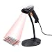 Produktbild Vcall USB Automatische Sensing Scan Wired Laser-Barcode-Scanner Barcode-Leser mit Hands Free justierbarem Standplatz für POS PC Laptop (Black)