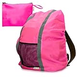 satch schulranzen pink bermuda RUCKSACKSCHUTZ ANWENDUNG: Ziehen Sie die Regenhülle über Backpack oder Schulrucksack und fixieren Sie diese mit dem Gummizug am unteren Ende. Die Hülle misst 65x75cm und passt für Modelle mit den Maßen 35cm (B) x 45cm (H) x 15cm (T).