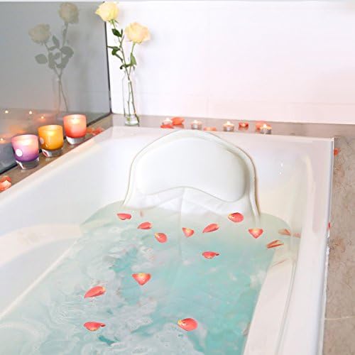 Antart Anti-slip Bath Pillow for Bathtub, Long Bath Cushion with Bath Pillow - Body and Head Support
