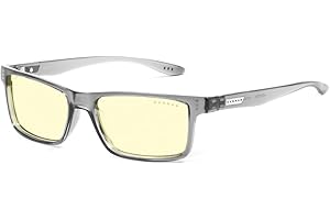 Gunnar occhiali videogiochi e computer | Modello: Vertex- Leggi Forza +2.5, Colore del Cornice: Onyx, Tinta de Lenti: Ambra (Blocca 65% luce blu e 100% UV luce) | luce blu bloccanti | lente brevettata